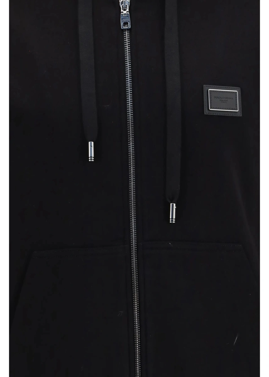 Bluza de trening Dolce &amp; Gabbana neagra din bumbac - Img 3