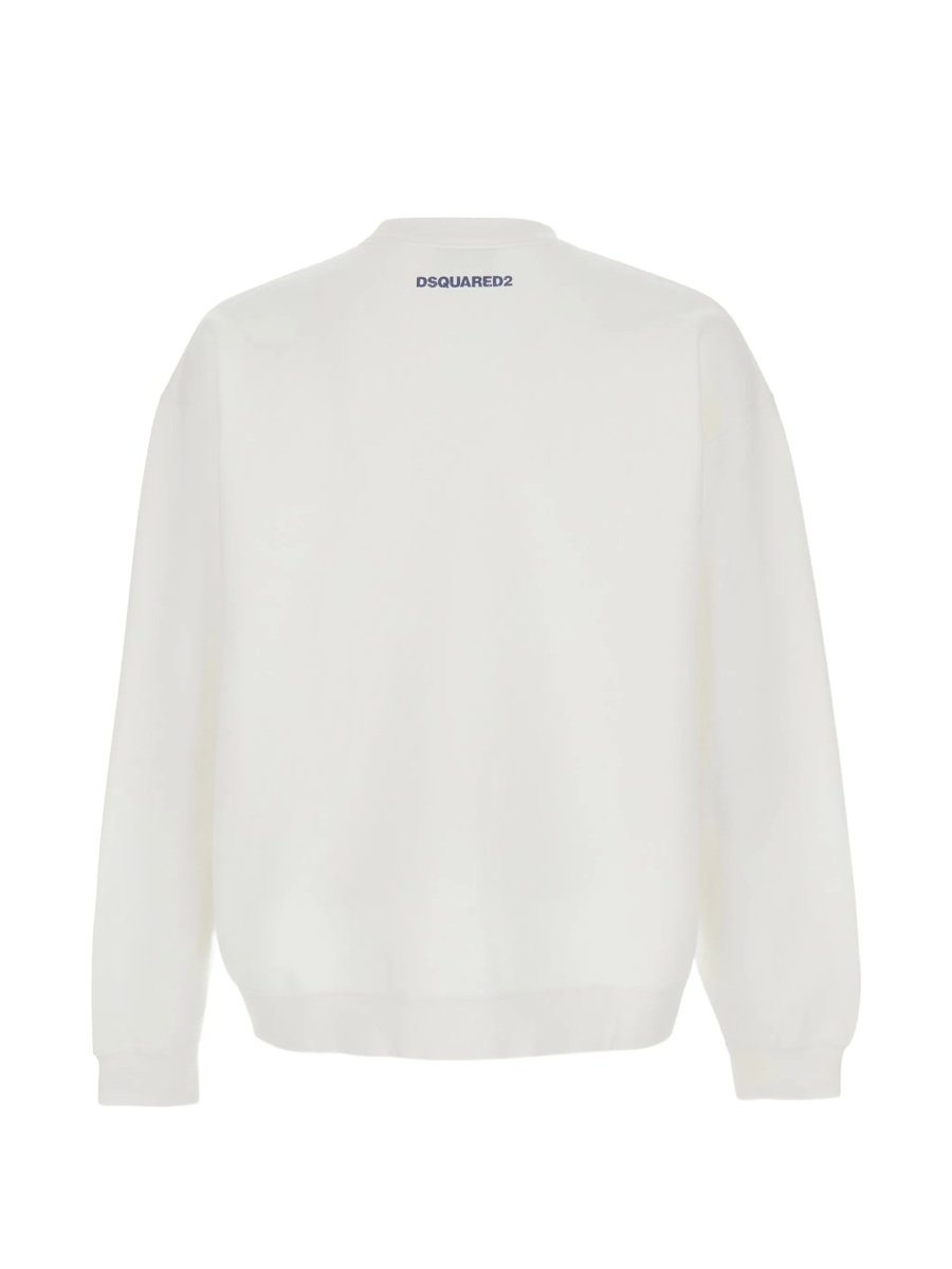 Bluza de trening DSQUARED2 alba din bumbac - Img 2