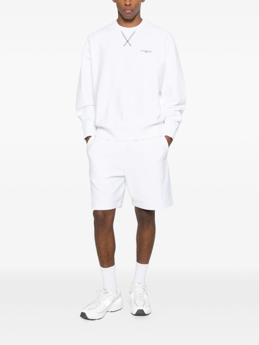 Bluza de trening Givenchy alba din bumbac - Img 2
