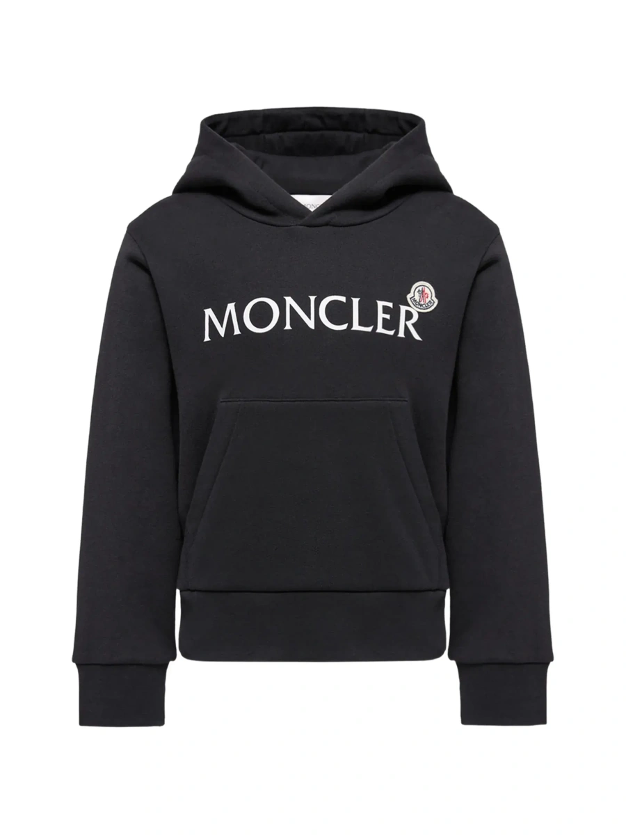 Bluza de trening Moncler neagra din bumbac - Img 5