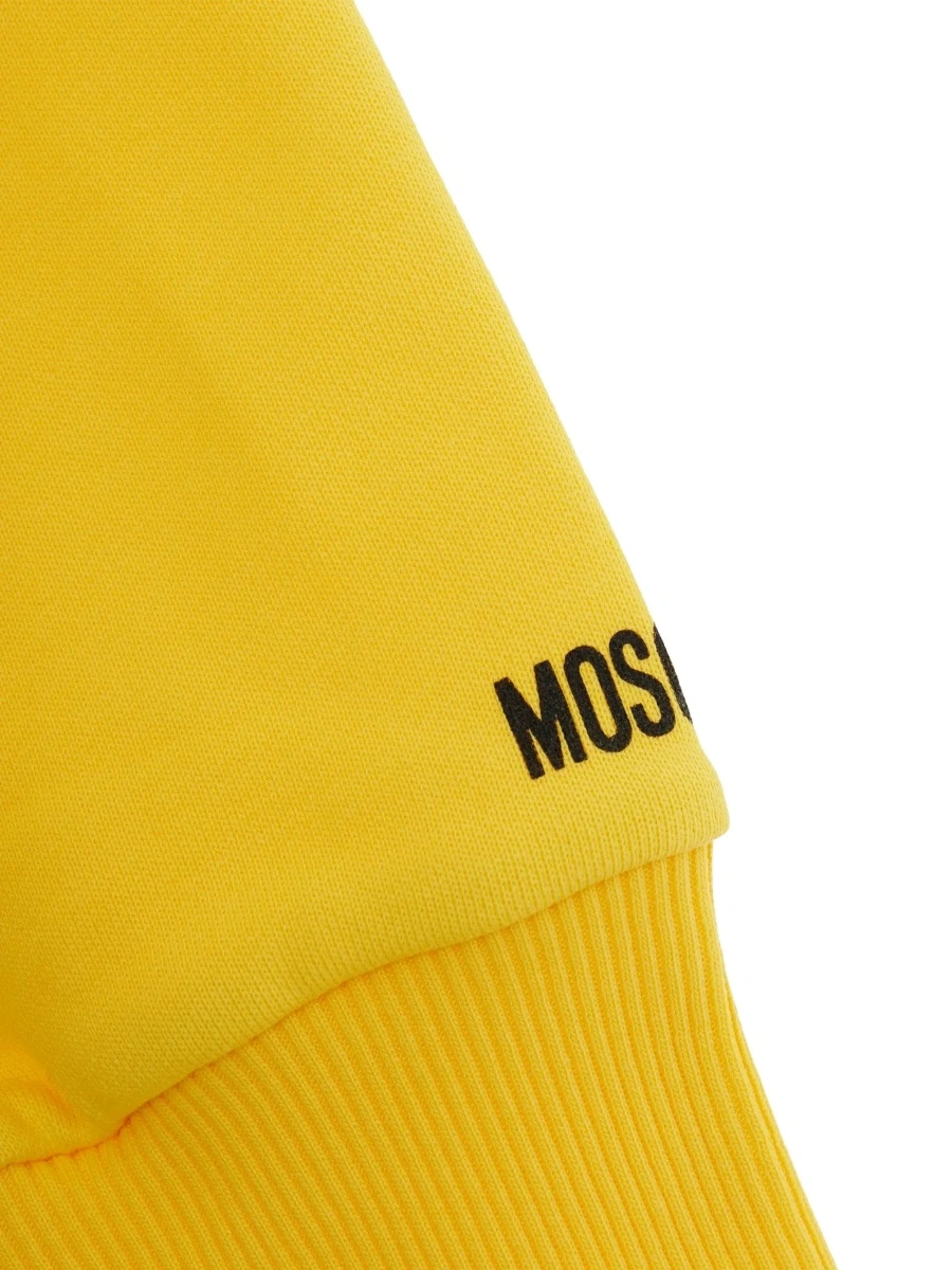 Bluza de trening MoschinoS galbena din bumbac - Img 5