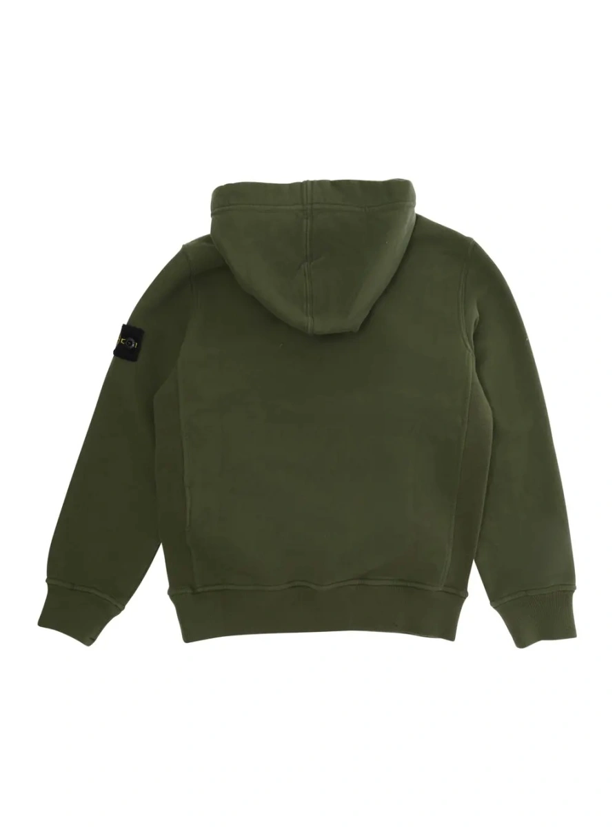 Bluza de trening Stone Island verde din bumbac - Img 2