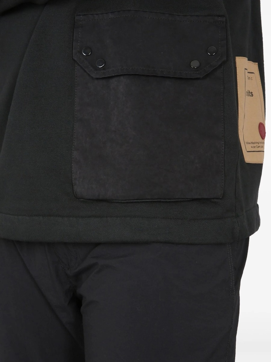 Bluza de trening TEN C neagra - Img 4