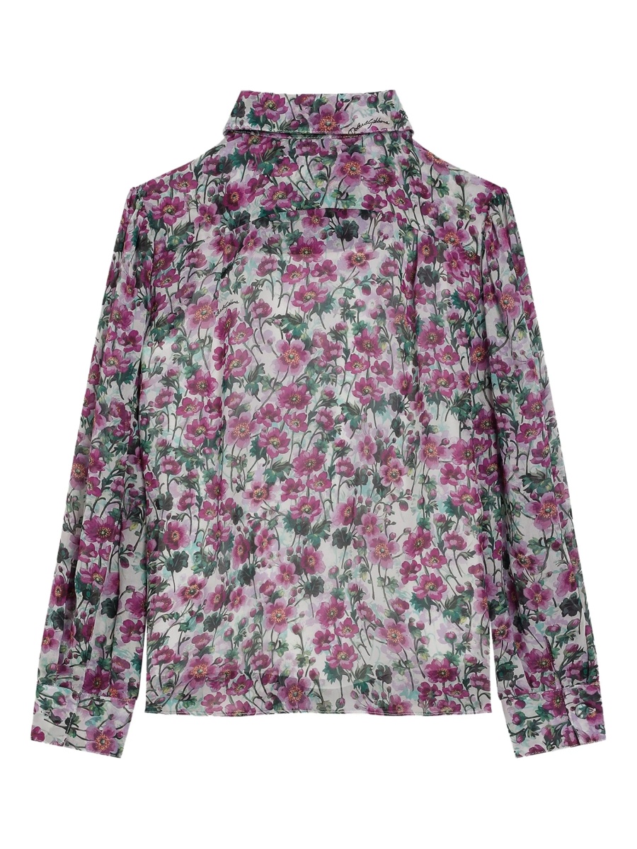 Bluza Dolce &amp; Gabbana roz din matase - Img 2