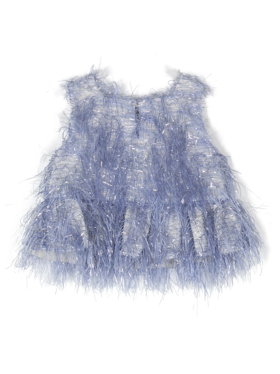 Bluza Dou-Uod albastra din polyester - Img 2