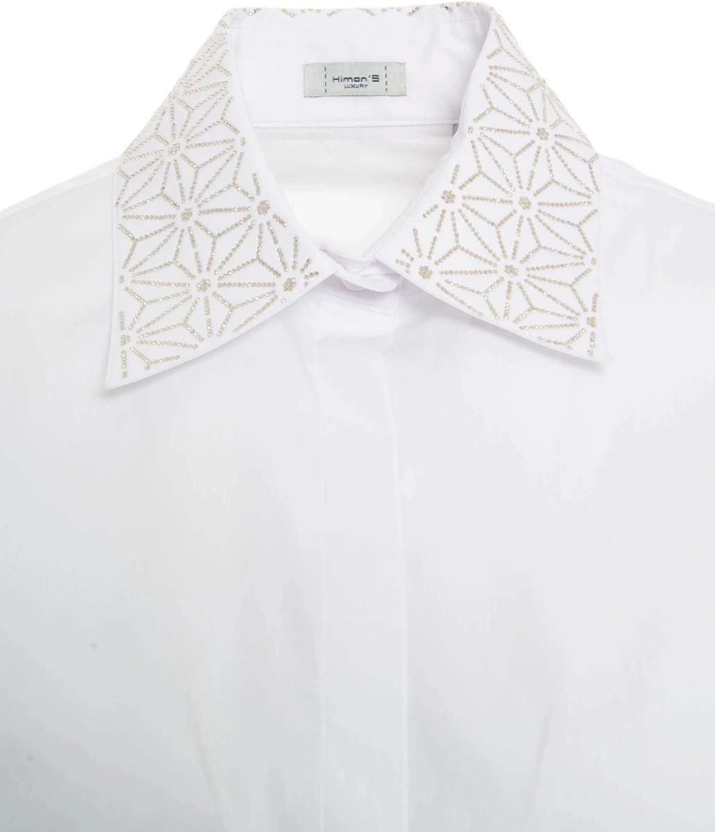 Bluza eleganta Himon's alba - Img 4