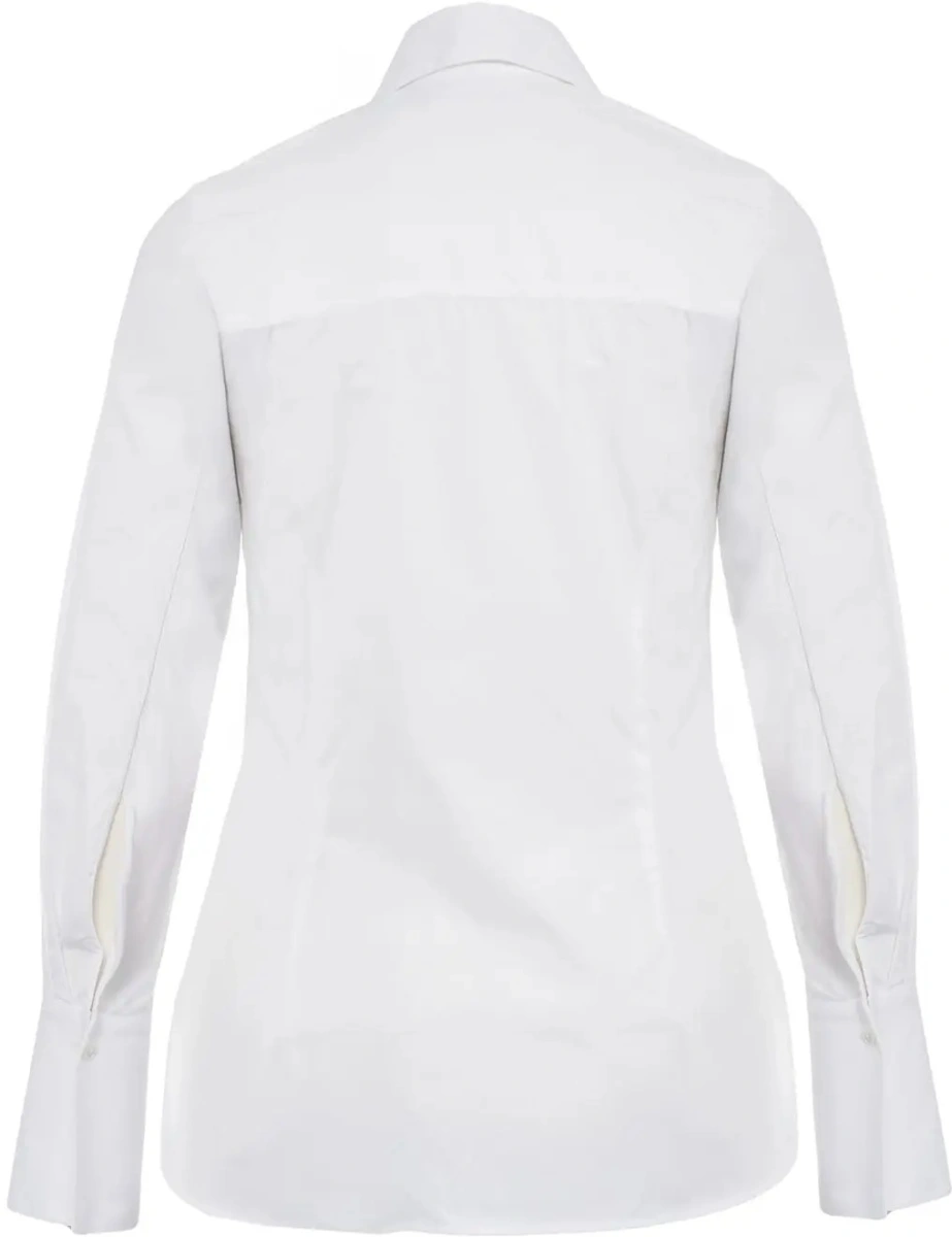 Bluza eleganta MKDT Studio alba - Img 3