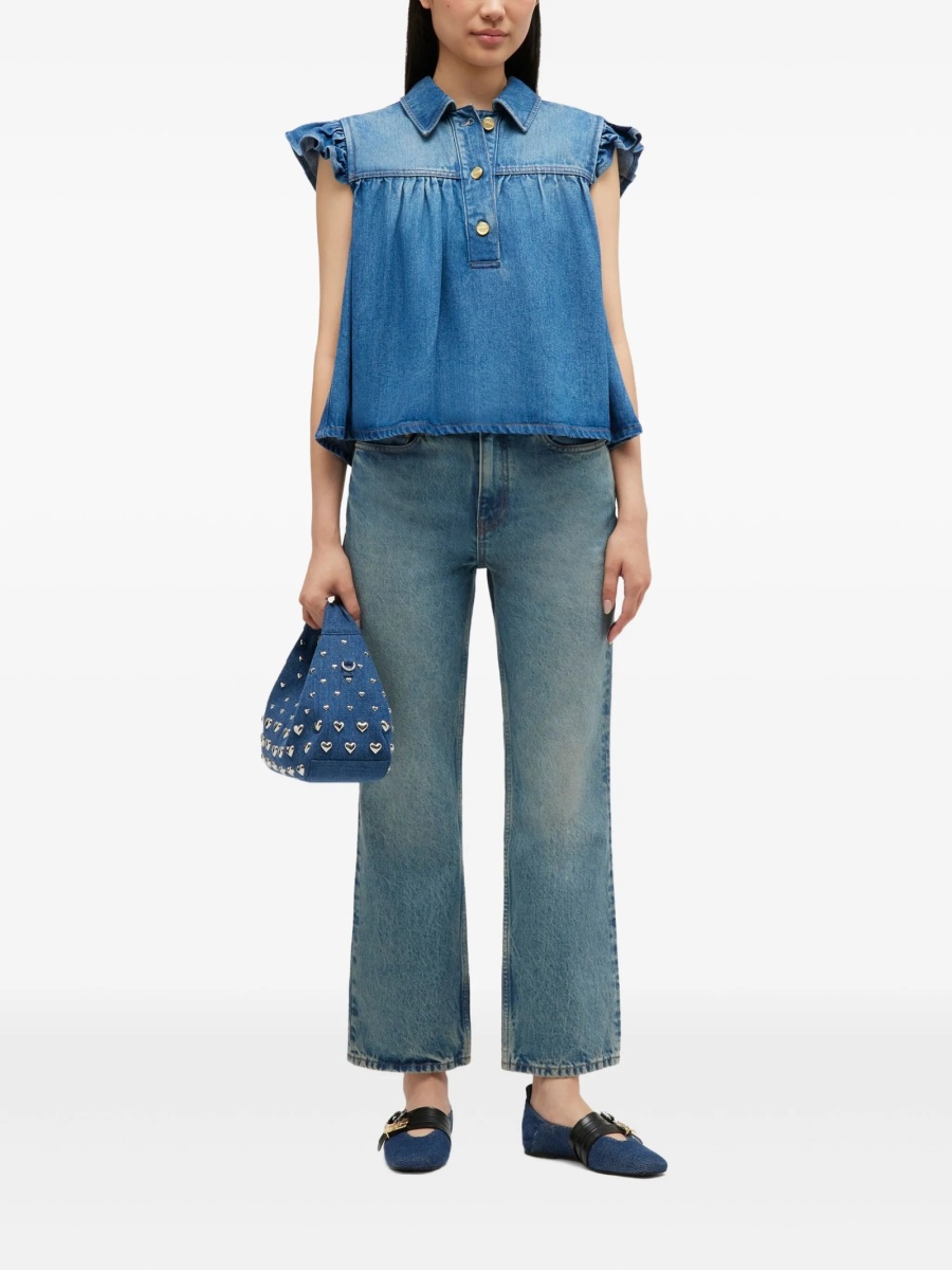 Bluza Ganni albastra - Img 2