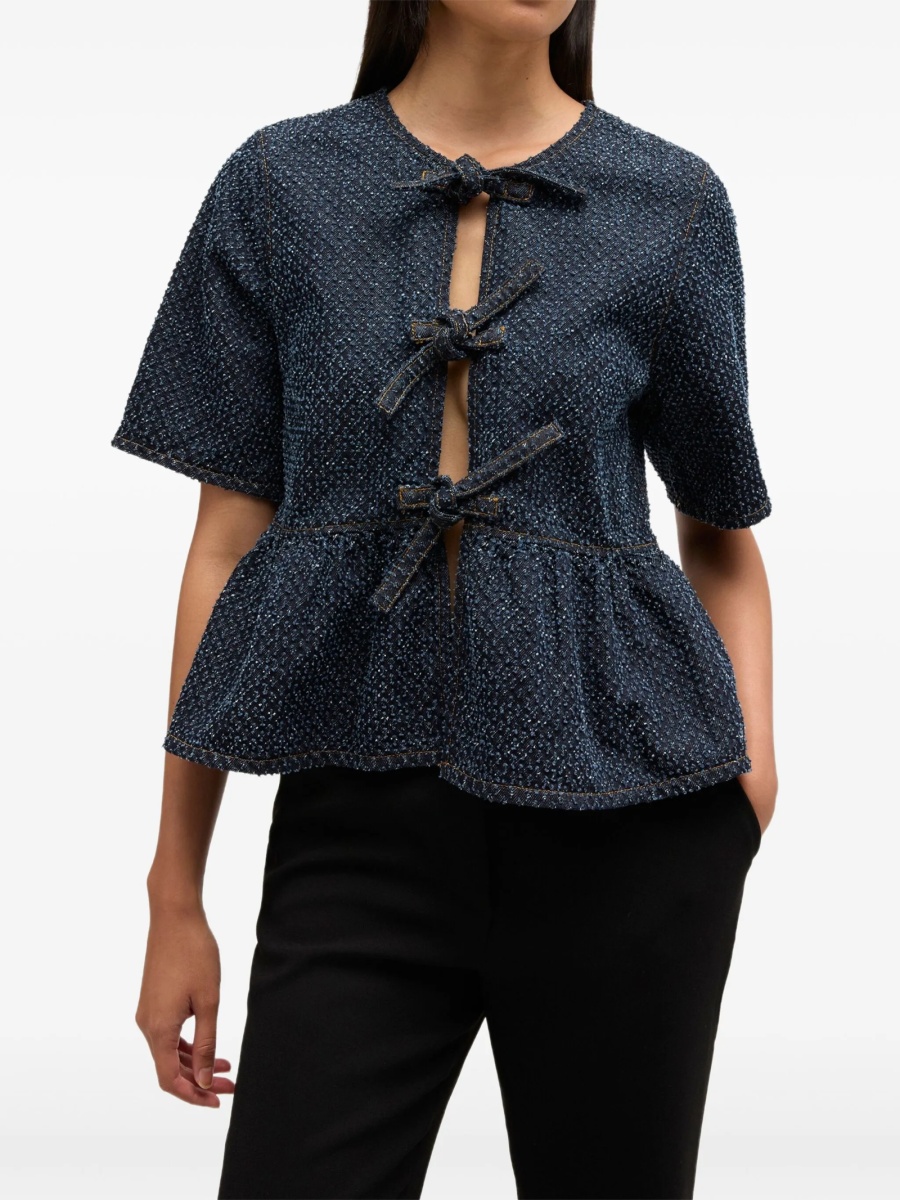 Bluza Ganni albastra - Img 3