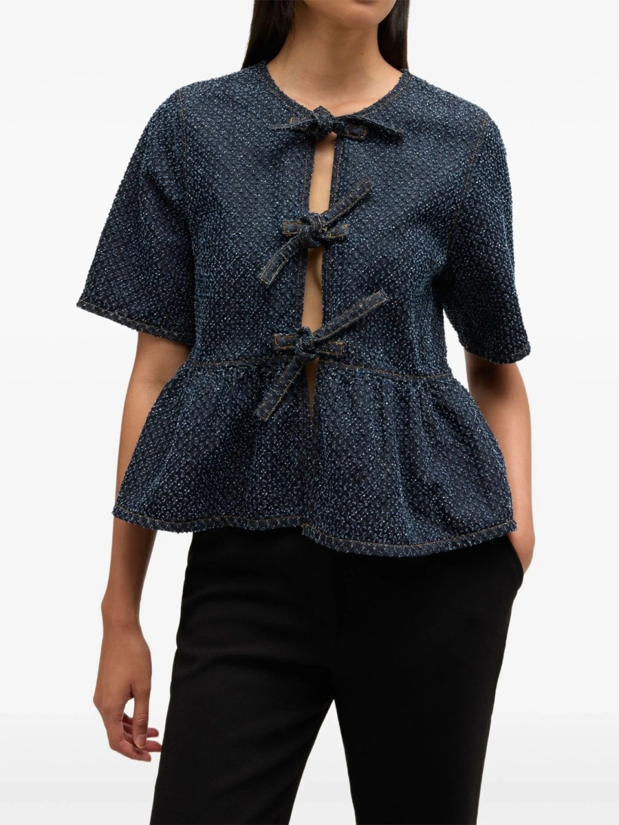 Bluza Ganni albastra - Img 3