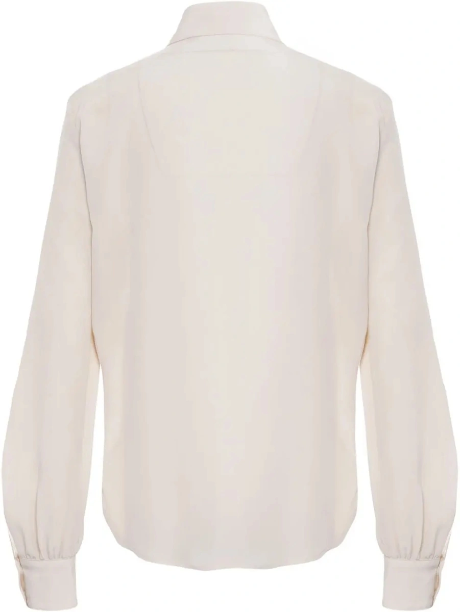 Bluza Himon's alba din matase - Img 3