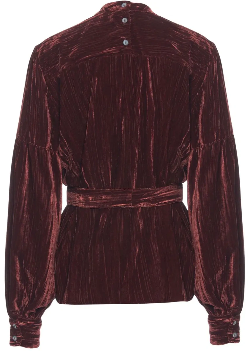 Bluza Himon's rosie din catifea - Img 3
