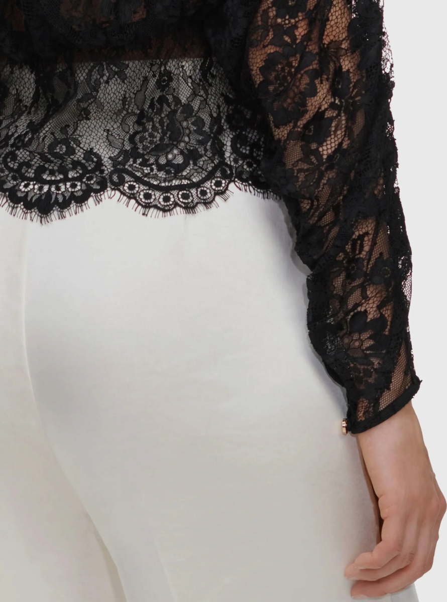 Bluza Lace High Neck Blouse - Img 3