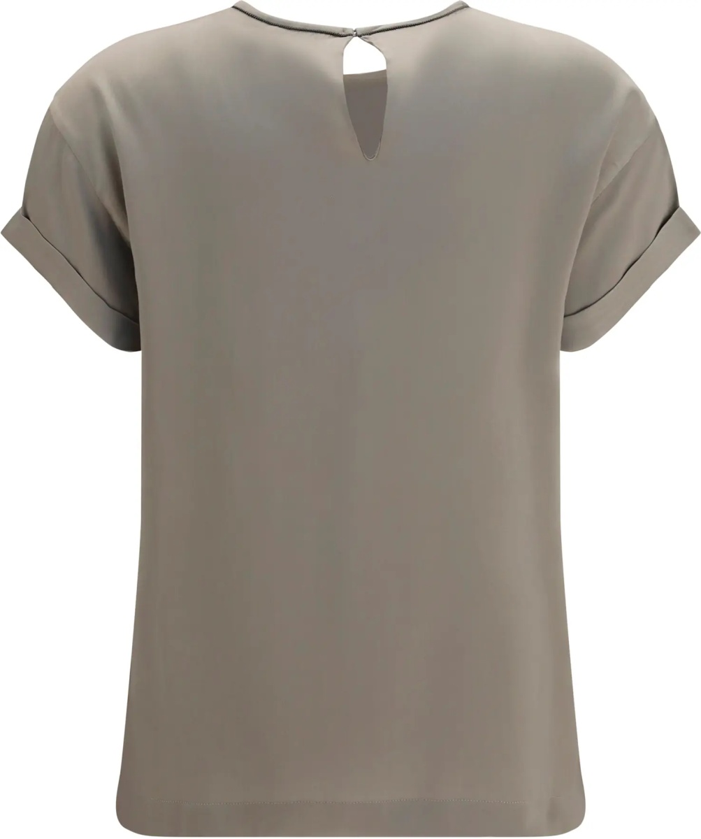 Bluza Silk Blouse with monili chain - Img 2