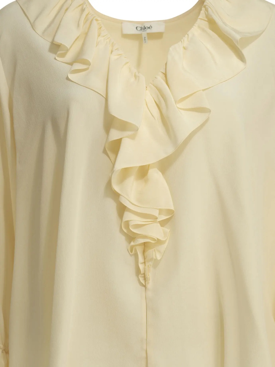 Bluza Silk blouse with ruffles - Img 3