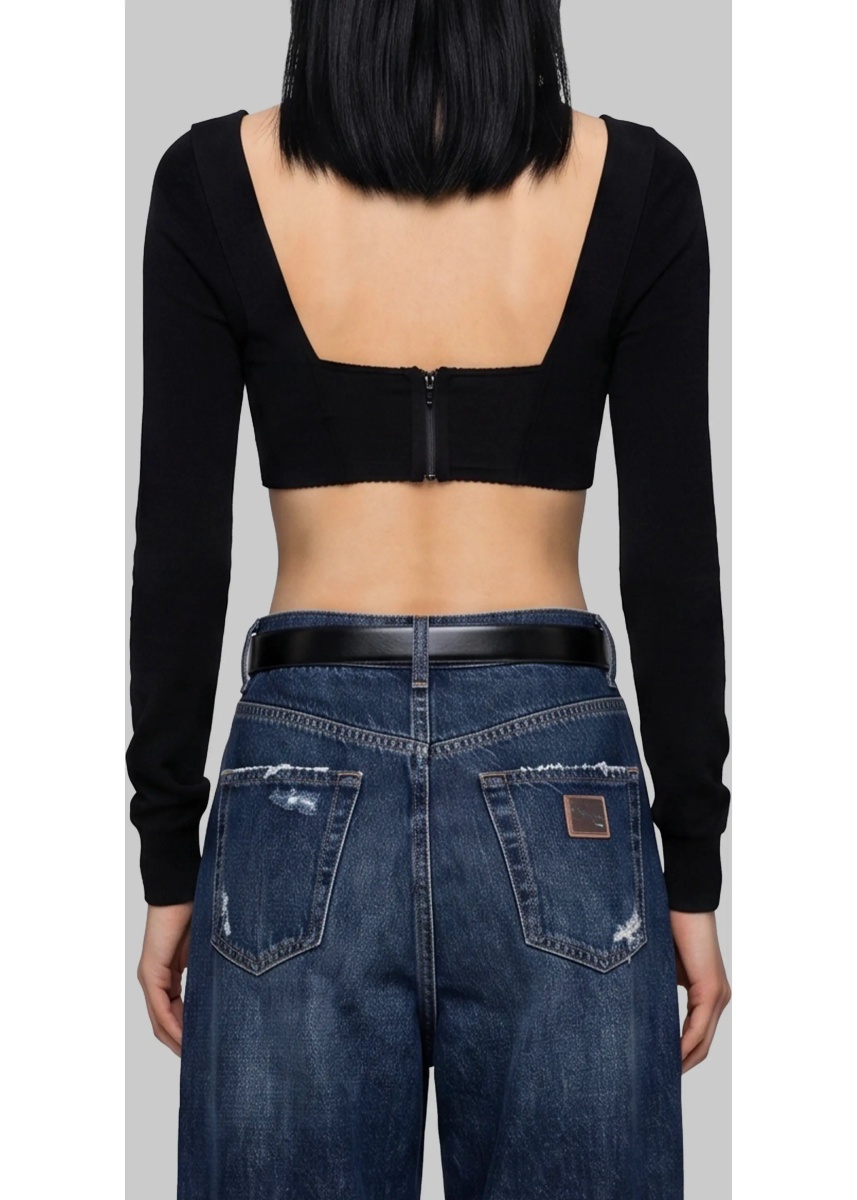 Bluza Top Bustier In Satin - Img 3