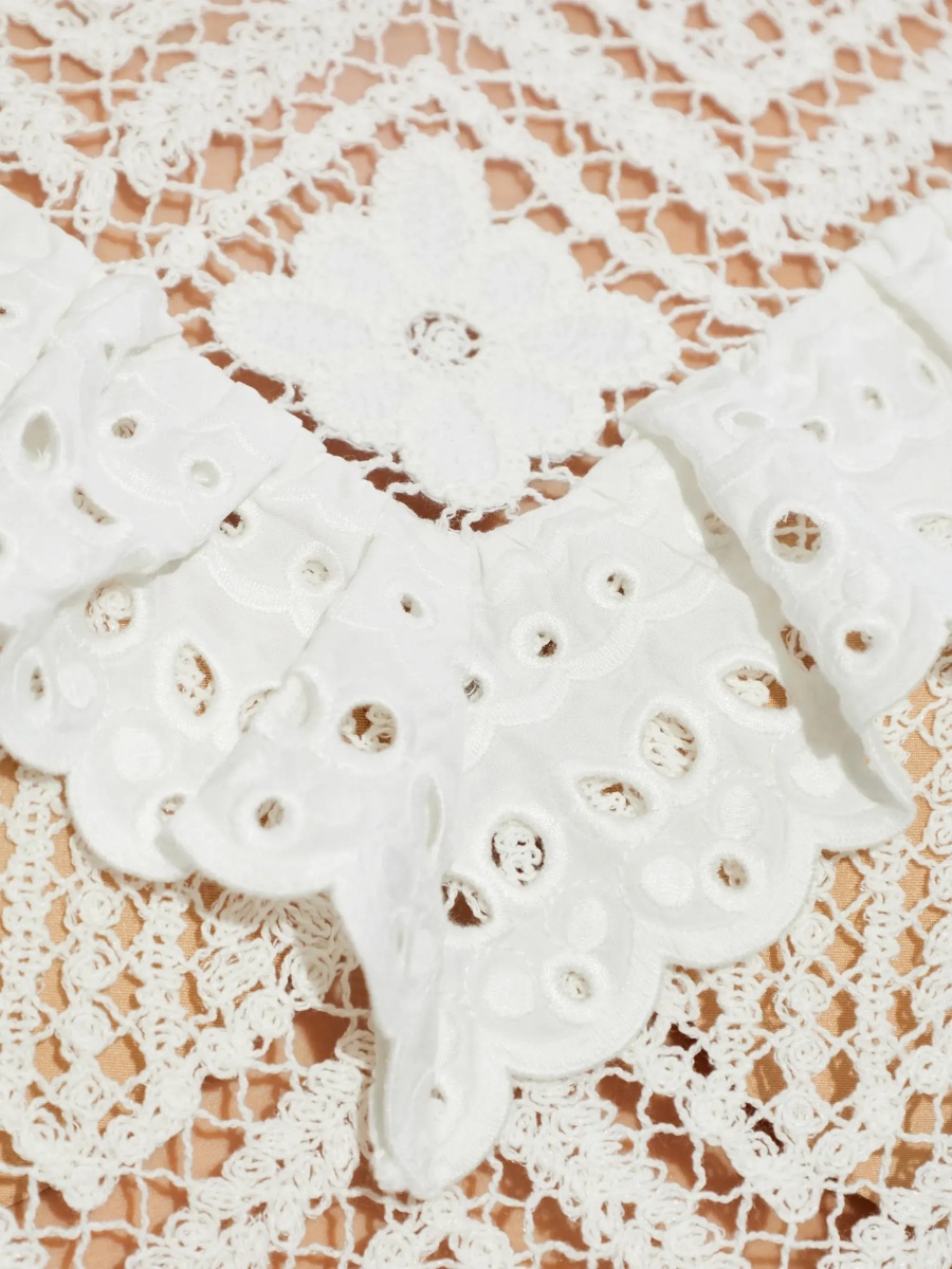 Bluza Top In Crochet Con Inserti In Pizzo - Img 5