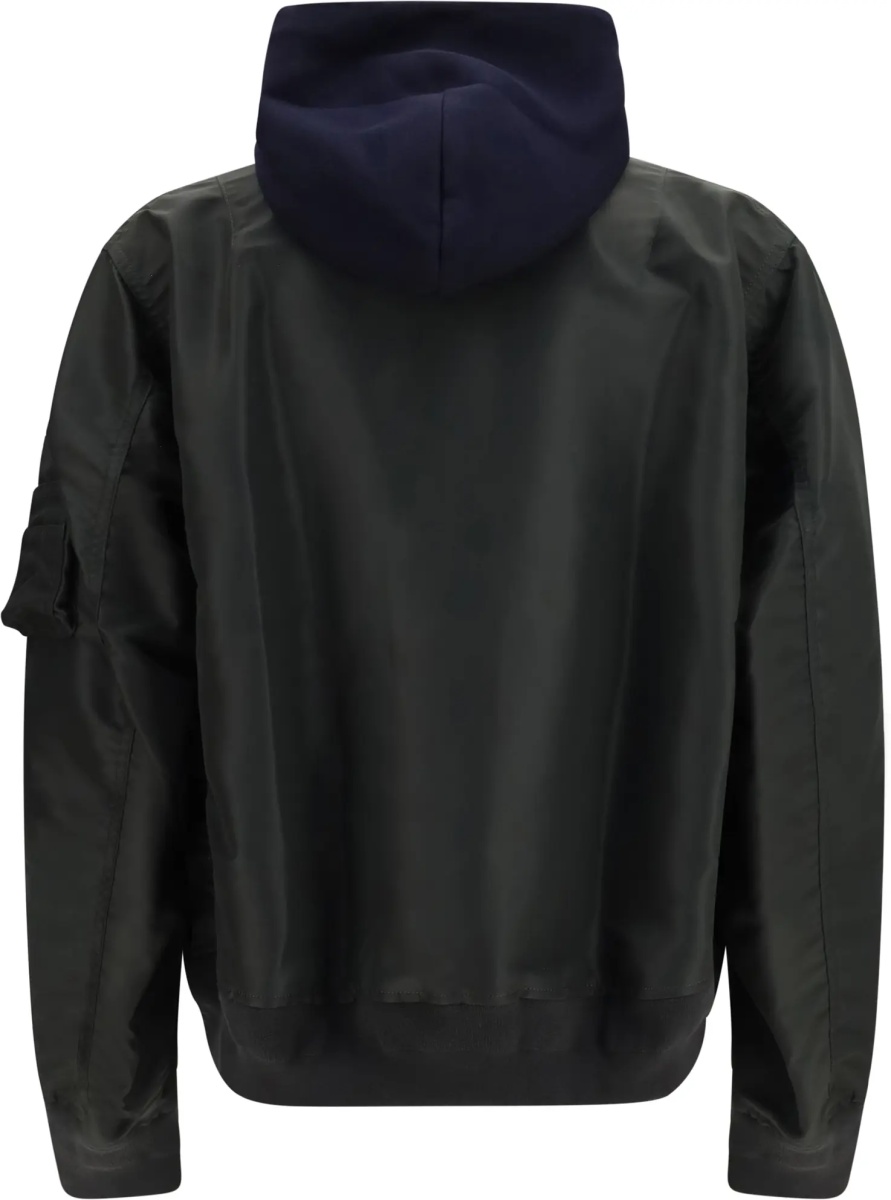 Bluza trening Cotton blend and twill Hoodie - Img 2