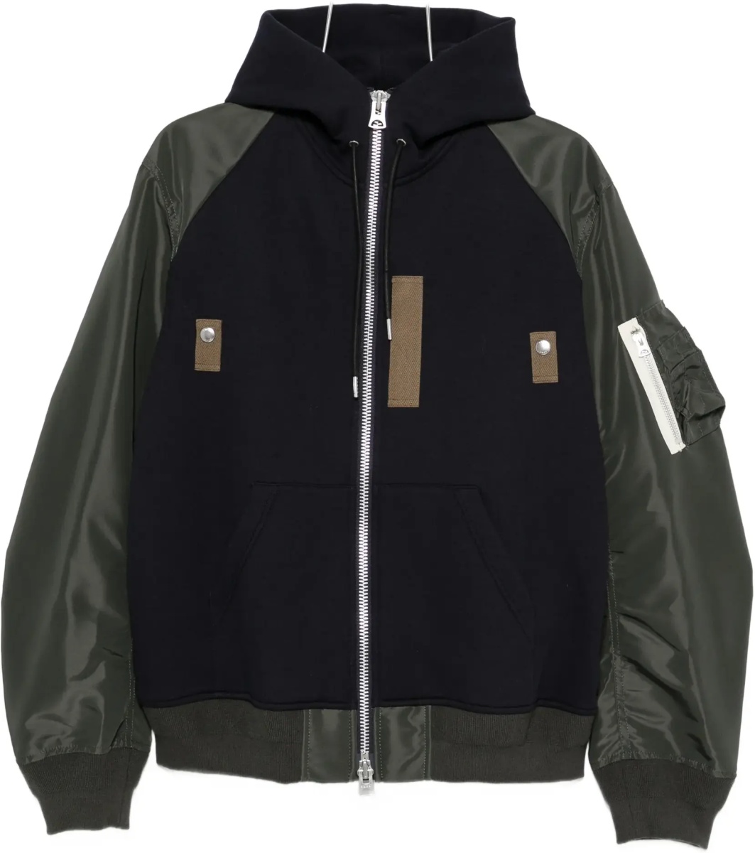 Bluza trening Cotton blend and twill Hoodie - Img 8
