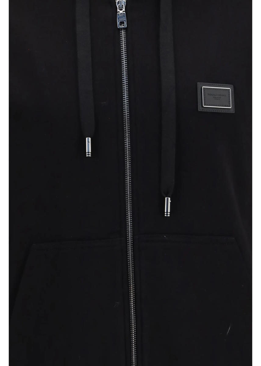 Bluza trening Cotton Hooded Sweatshirt with DG plaque - Img 3