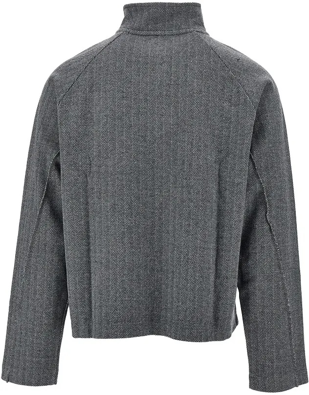 Bluza trening Herringbone cotton full-zip sweatshirt - Img 3