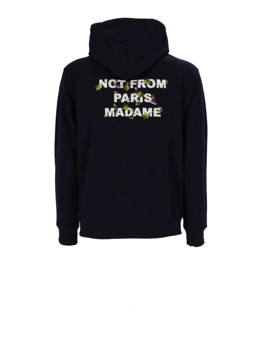 Bluza trening NAVY Vine Embroidered Slogan Hoodie - Img 3