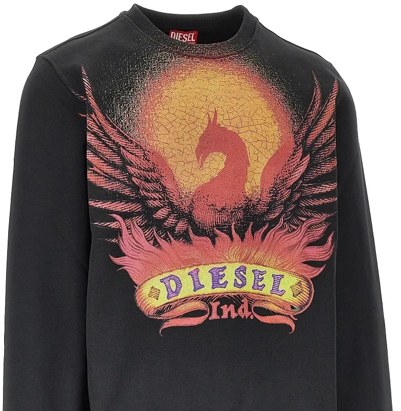 Bluza trening 'Phoenix' print crewneck sweatshirt - Img 2