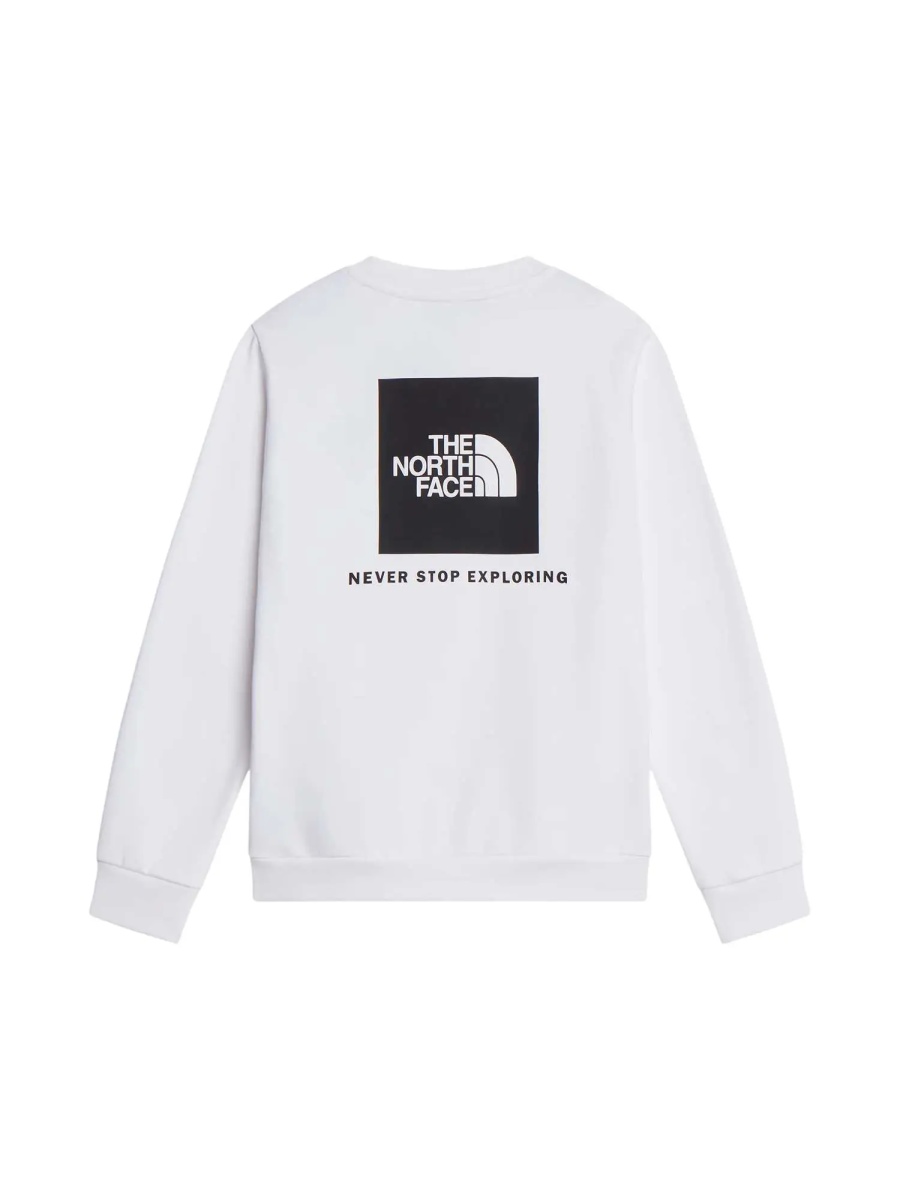 Bluza trening TEEN EVOLUTION BOX NSE CREW TNF WHITE - Img 2
