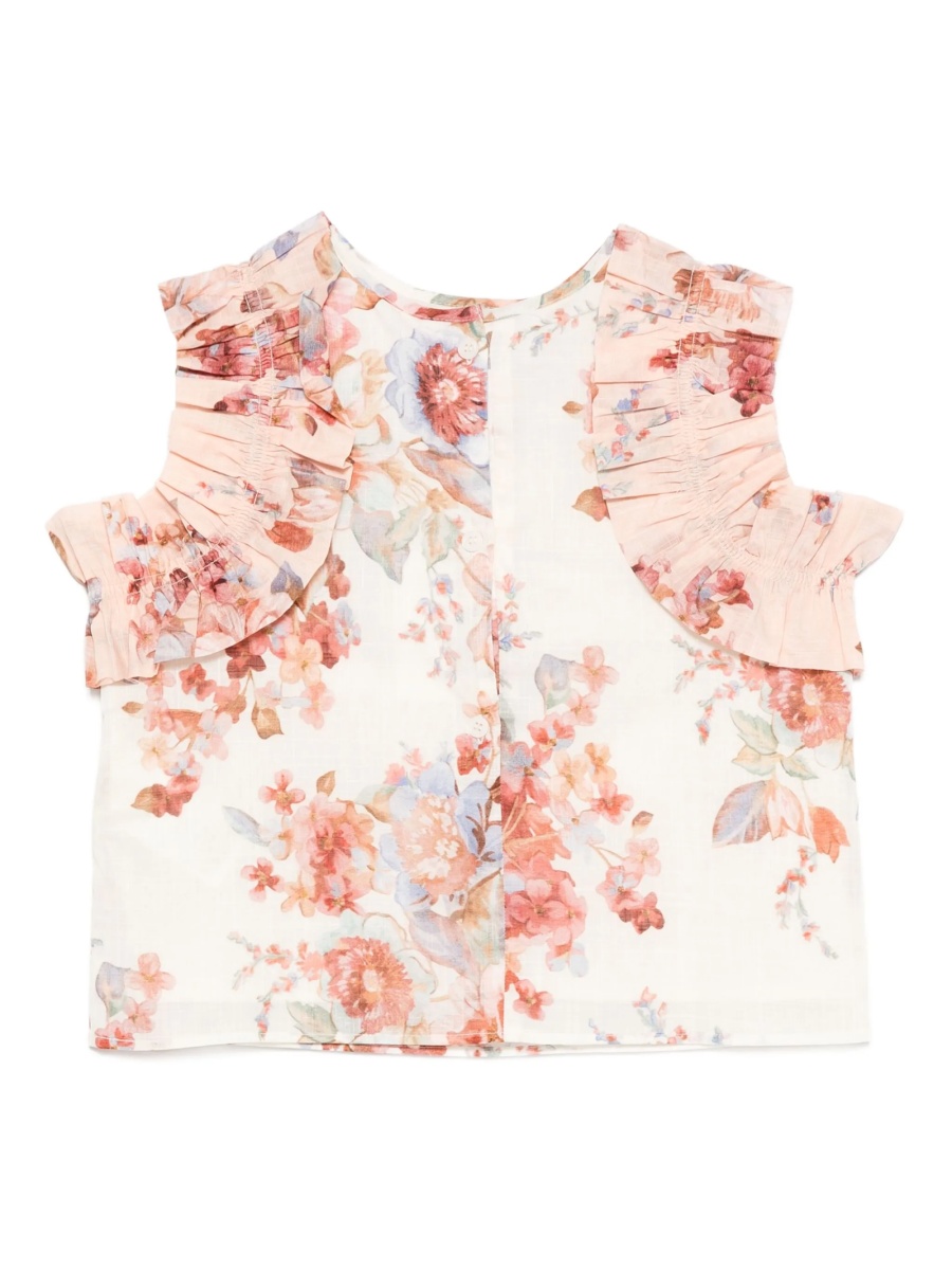 Bluza ZIMMERMANN alba din bumbac - Img 2