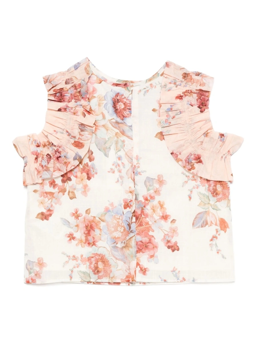 Bluza ZIMMERMANN alba din bumbac - Img 2
