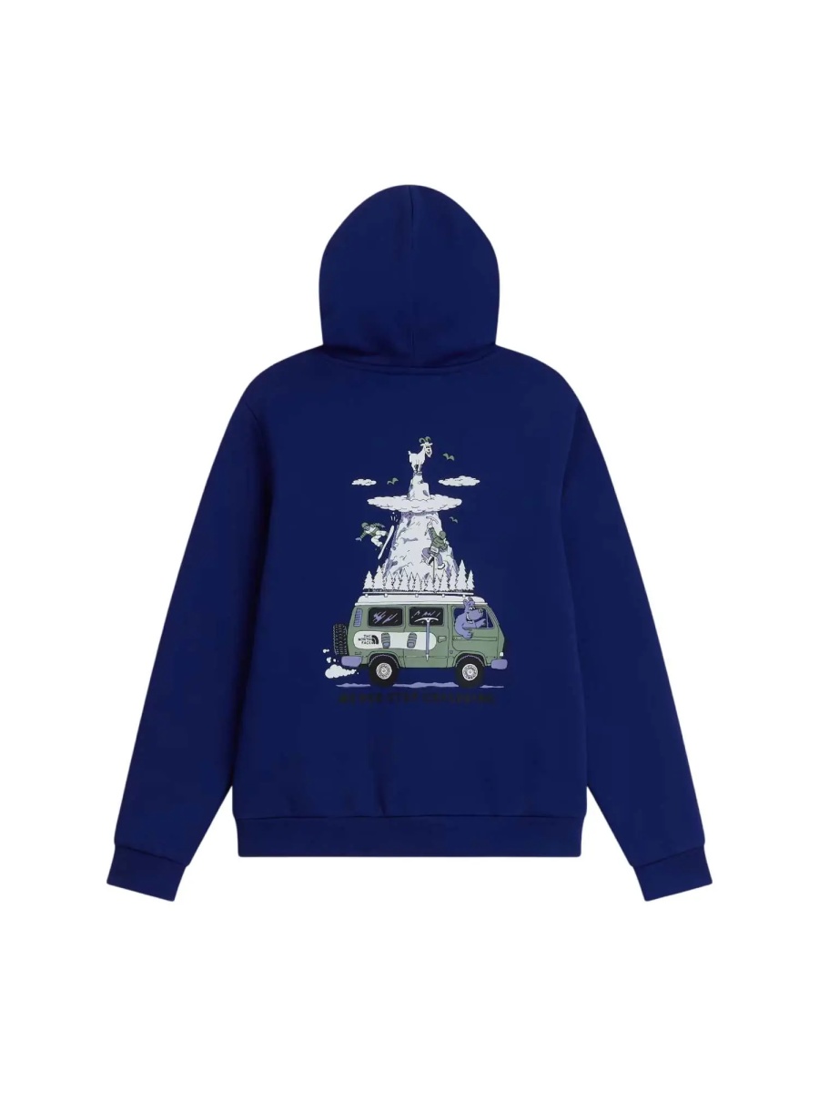 Bluze TEEN B OUTDOOR REGULAR HOODIE - GRAPHIC Bold Blue - Img 2