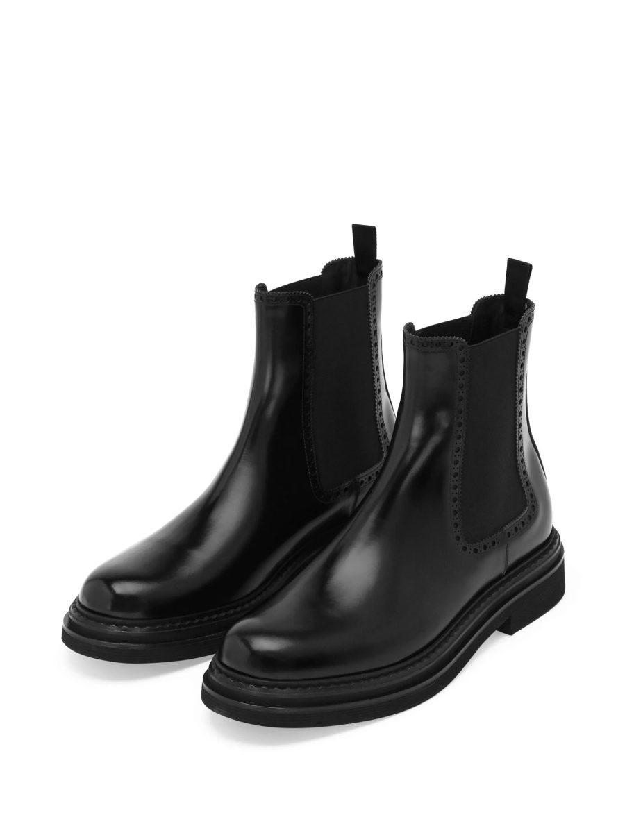 Bocanci Dolce &amp; Gabbana negri din piele - Img 4