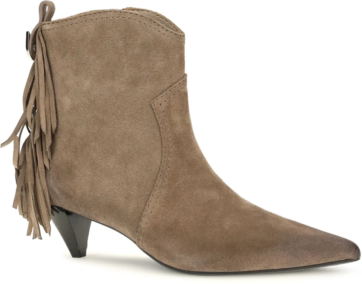 Bocanci Suede leather Didi ankle Boots with fringes - Img 2
