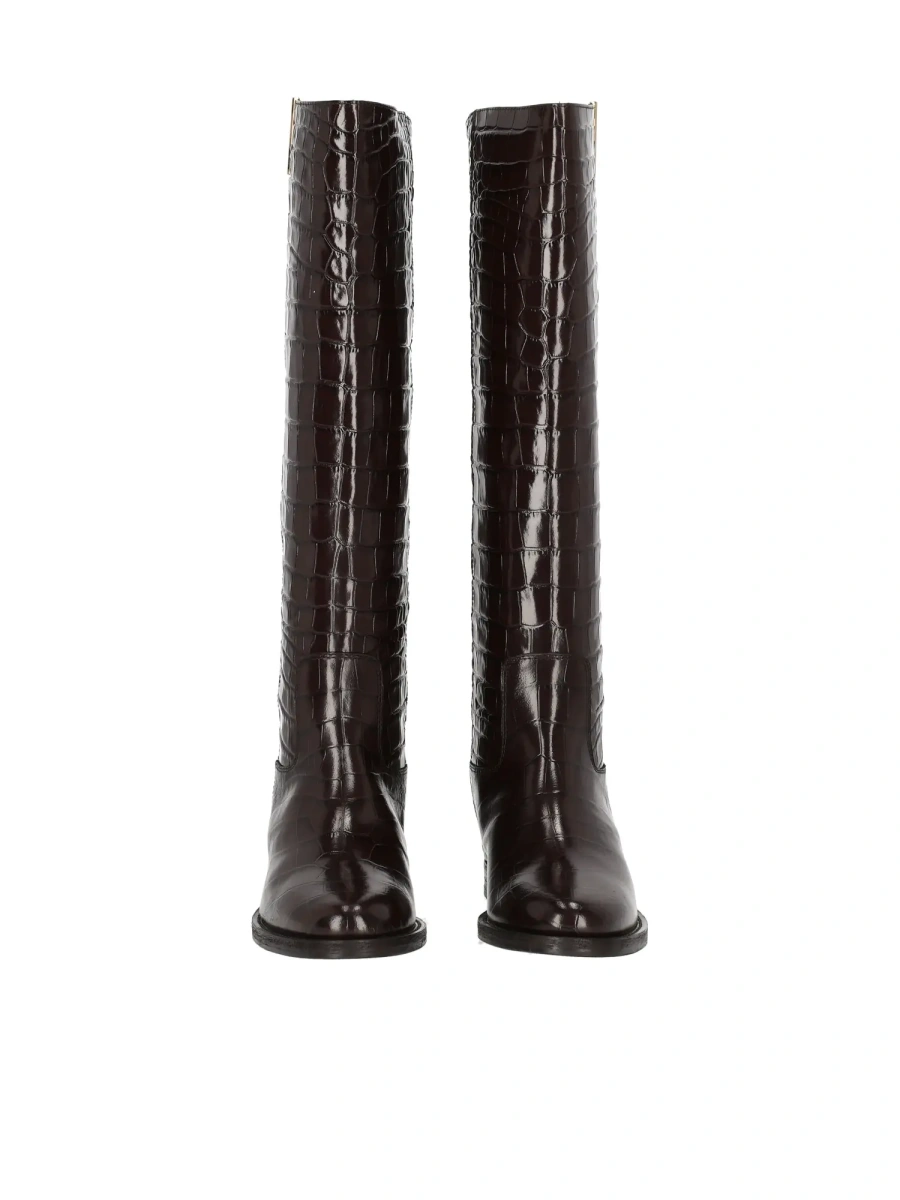 Bocanci V-CUT CROC-EMBOSSED BOOT - Img 3