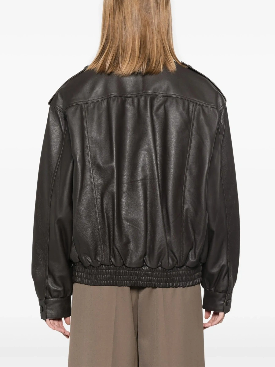 Bomber Charlie Ares leather Bomber Jacket - Img 6