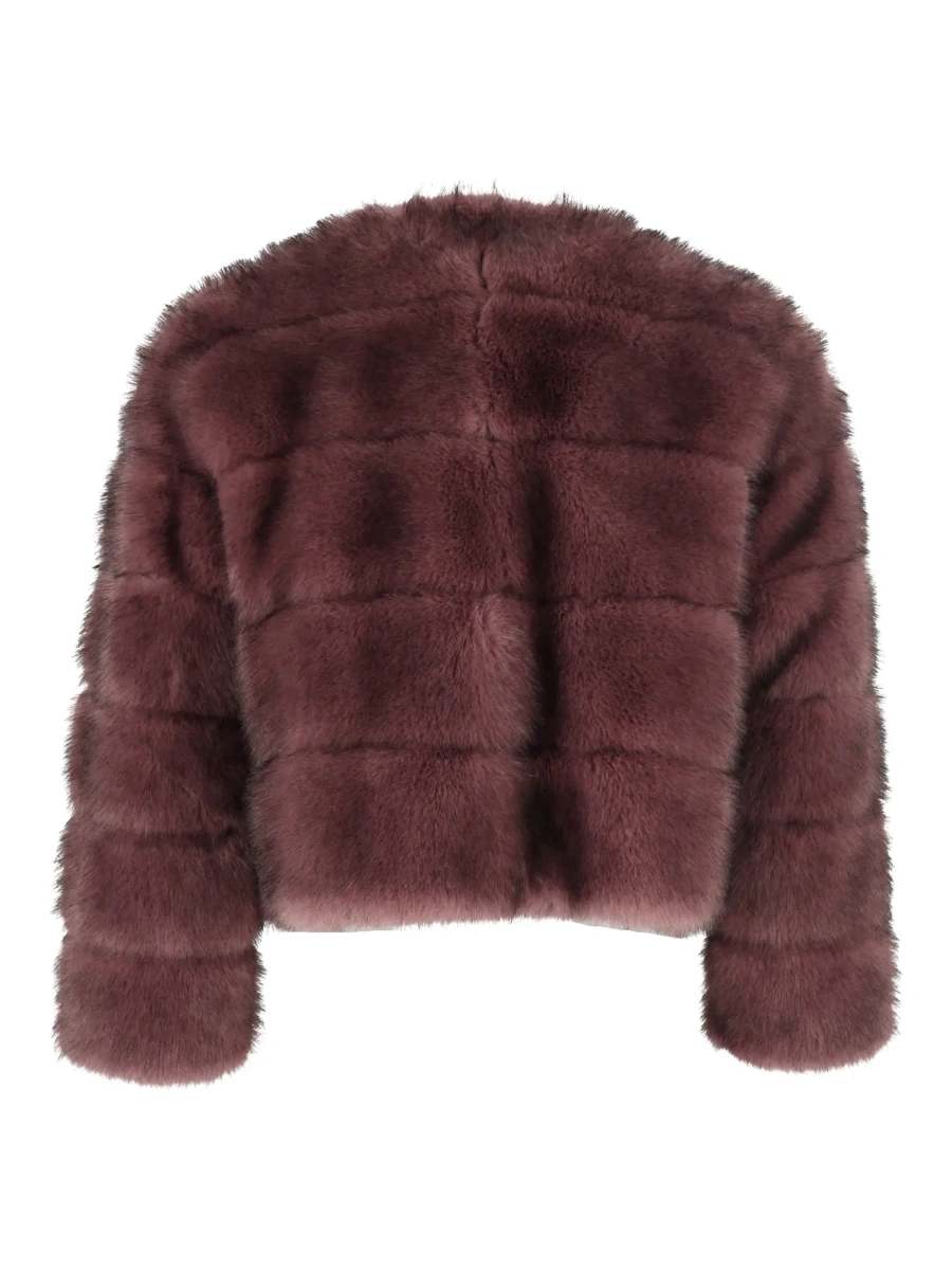 Bomber INTARSIA FAUX FUR BOMBER JACKET - Img 3