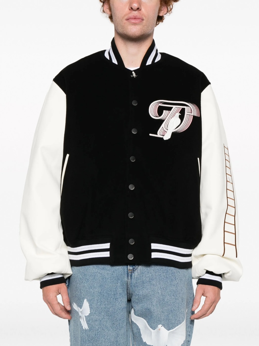 Bomber jacket 3.PARADIS neagra din lana - Img 3