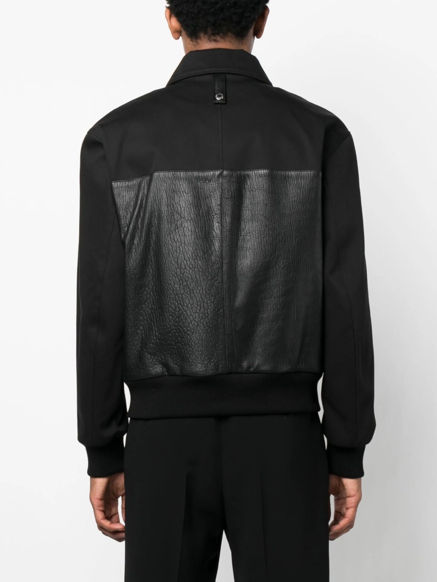 Bomber jacket Alexander McQueen neagra din piele - Img 4