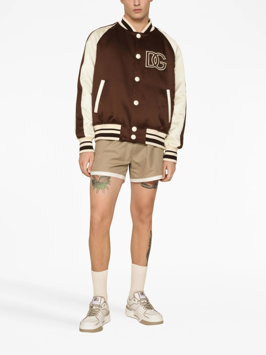 Bomber jacket Dolce &amp; Gabbana maro din polyester - Img 2
