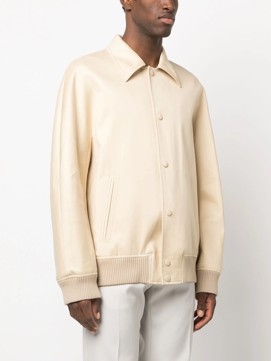 Bomber jacket Lanvin neutra din bumbac - Img 3