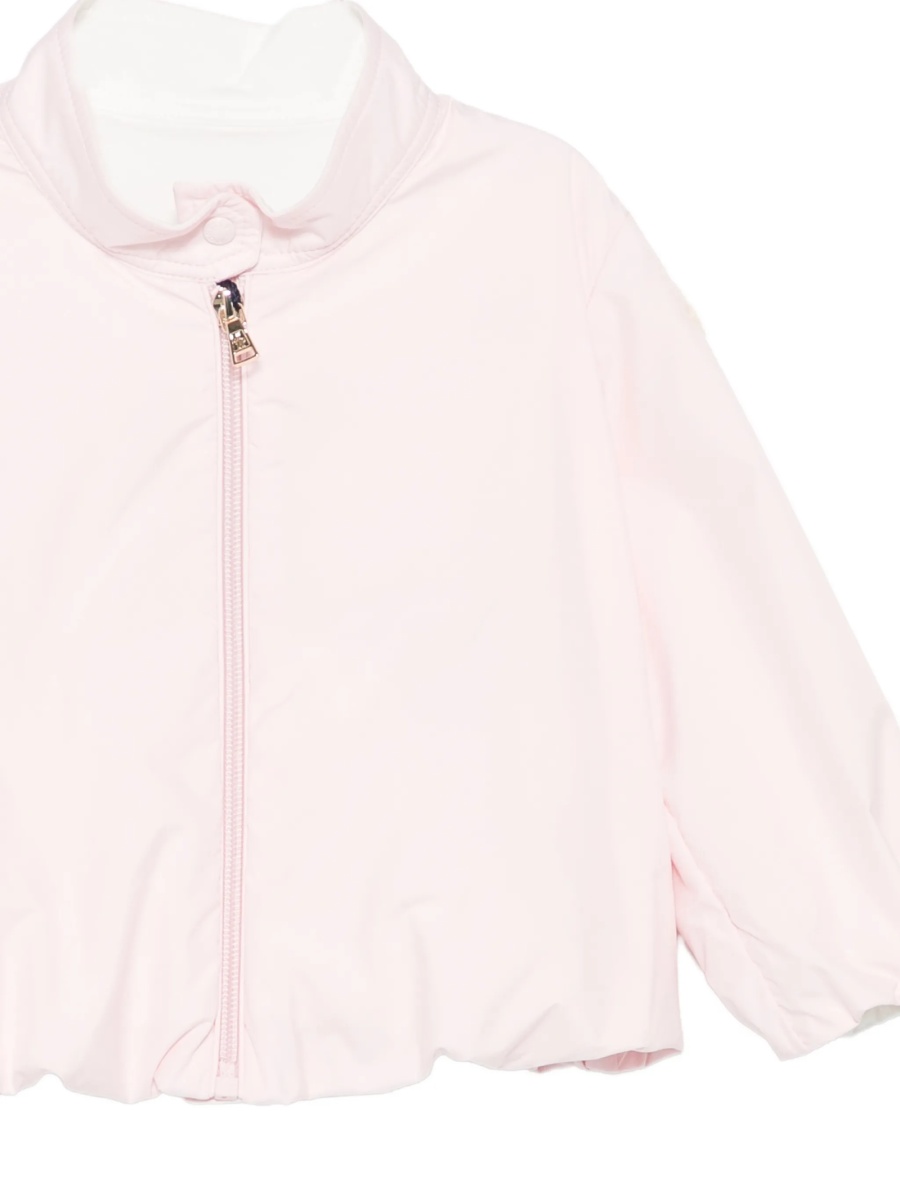 Bomber jacket Moncler roz din polyester - Img 3