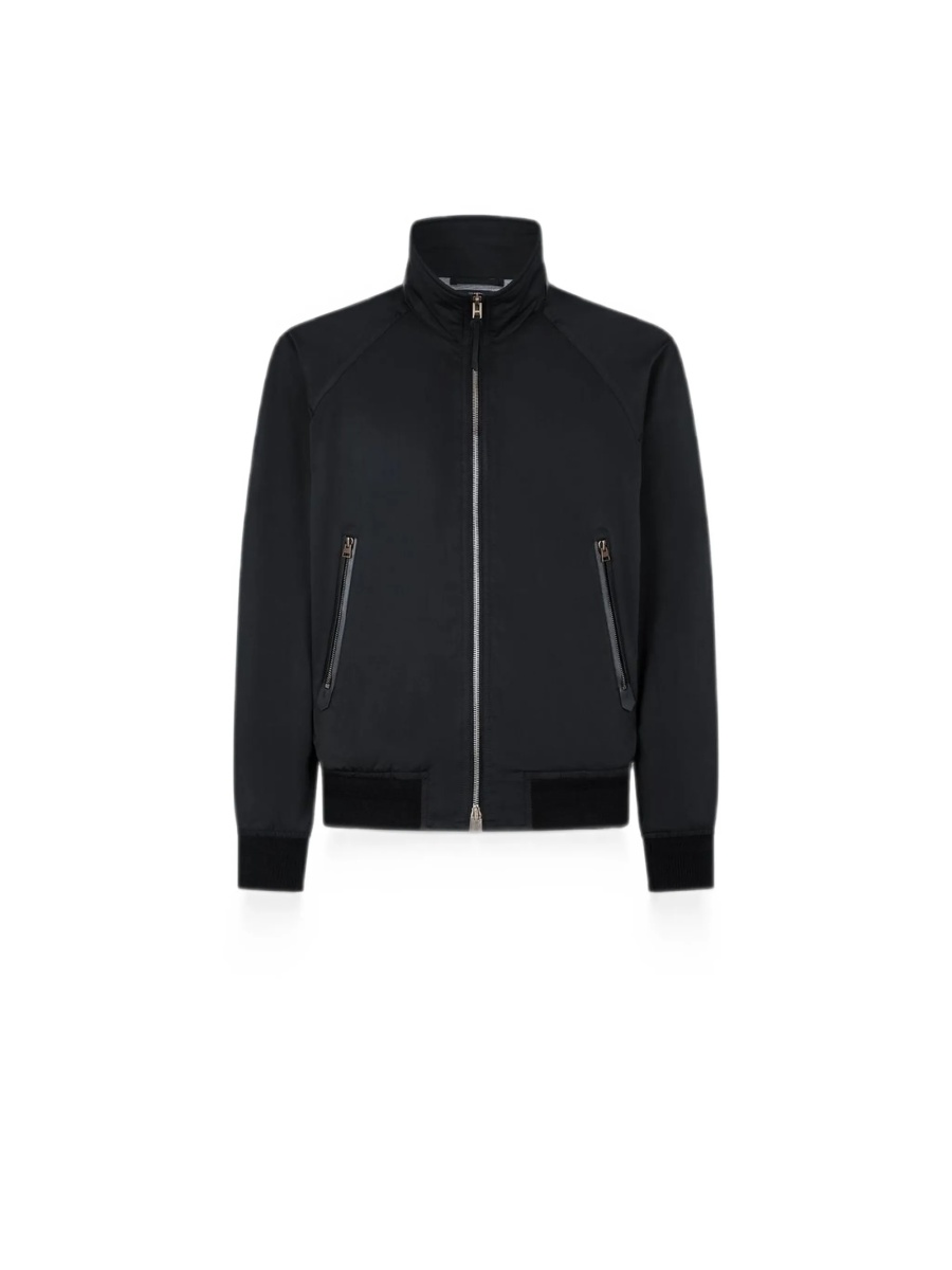 Bomber jacket Tom Ford neagra din poliamida si polyester - Img 2