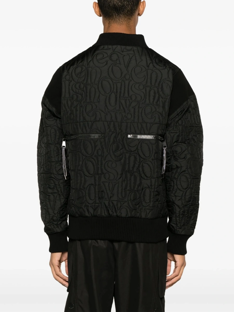 Bomber jacket Vivienne Westwood neagra din poliamida - Img 4