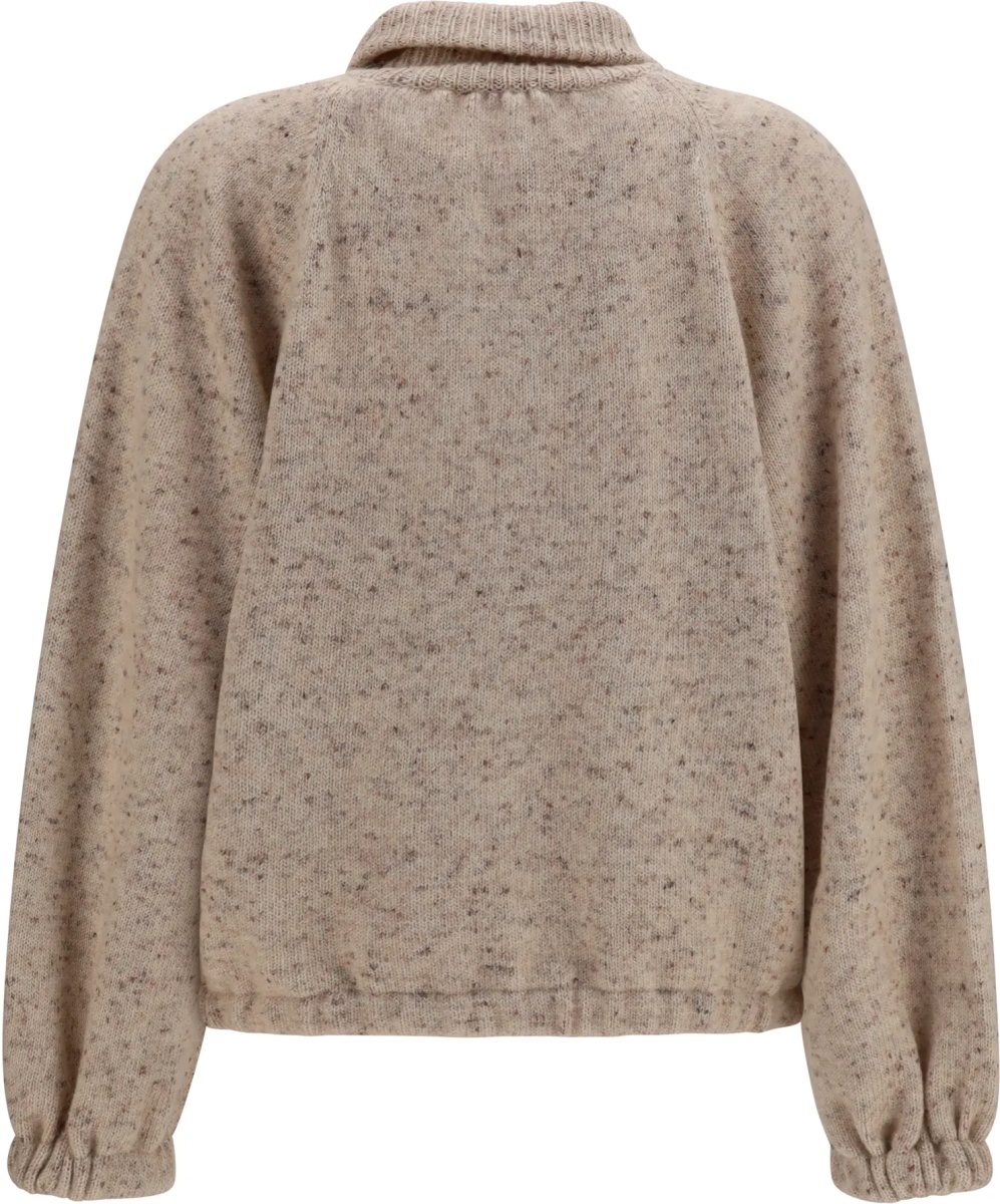 Bomber Oversized bouclé yarn Bomber Jacket with lurex - Img 2