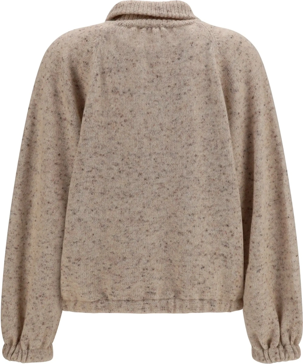 Bomber Oversized bouclé yarn Bomber Jacket with lurex - Img 2