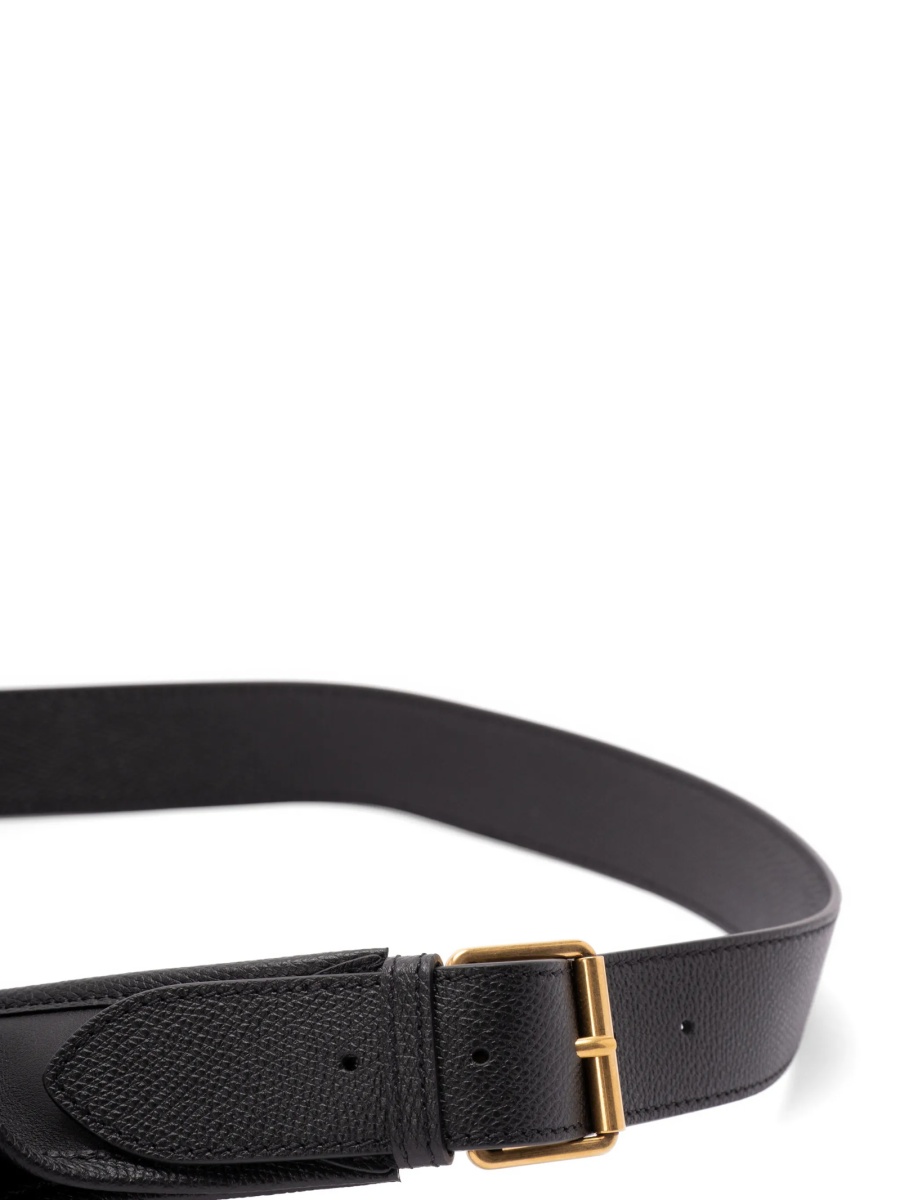 Borseta Valentino Garavani neagra din piele - Img 5