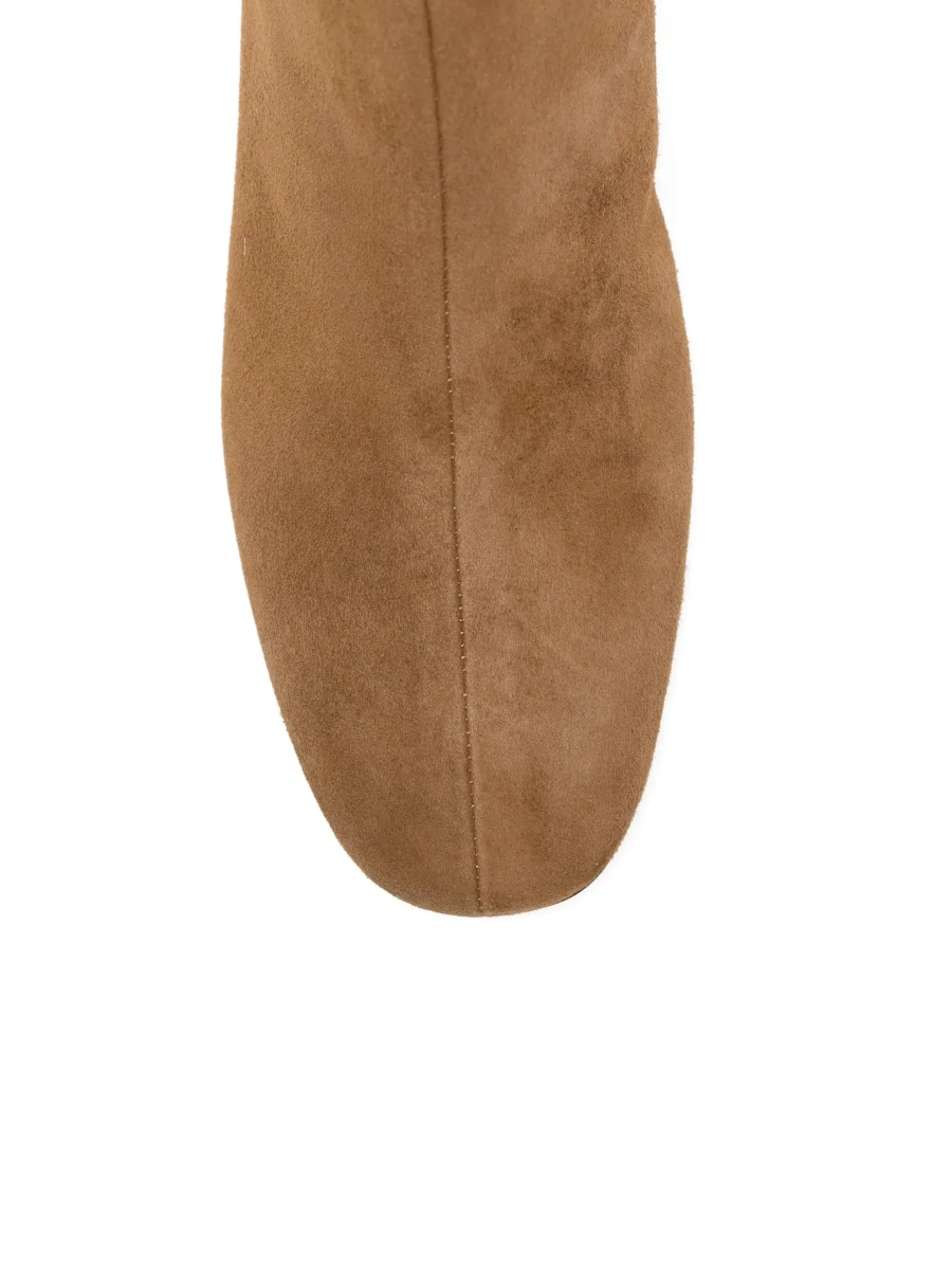 Botine 'Carole' Brown Ankle Boots with Medium Block Heel in Suede for Women - Img 7