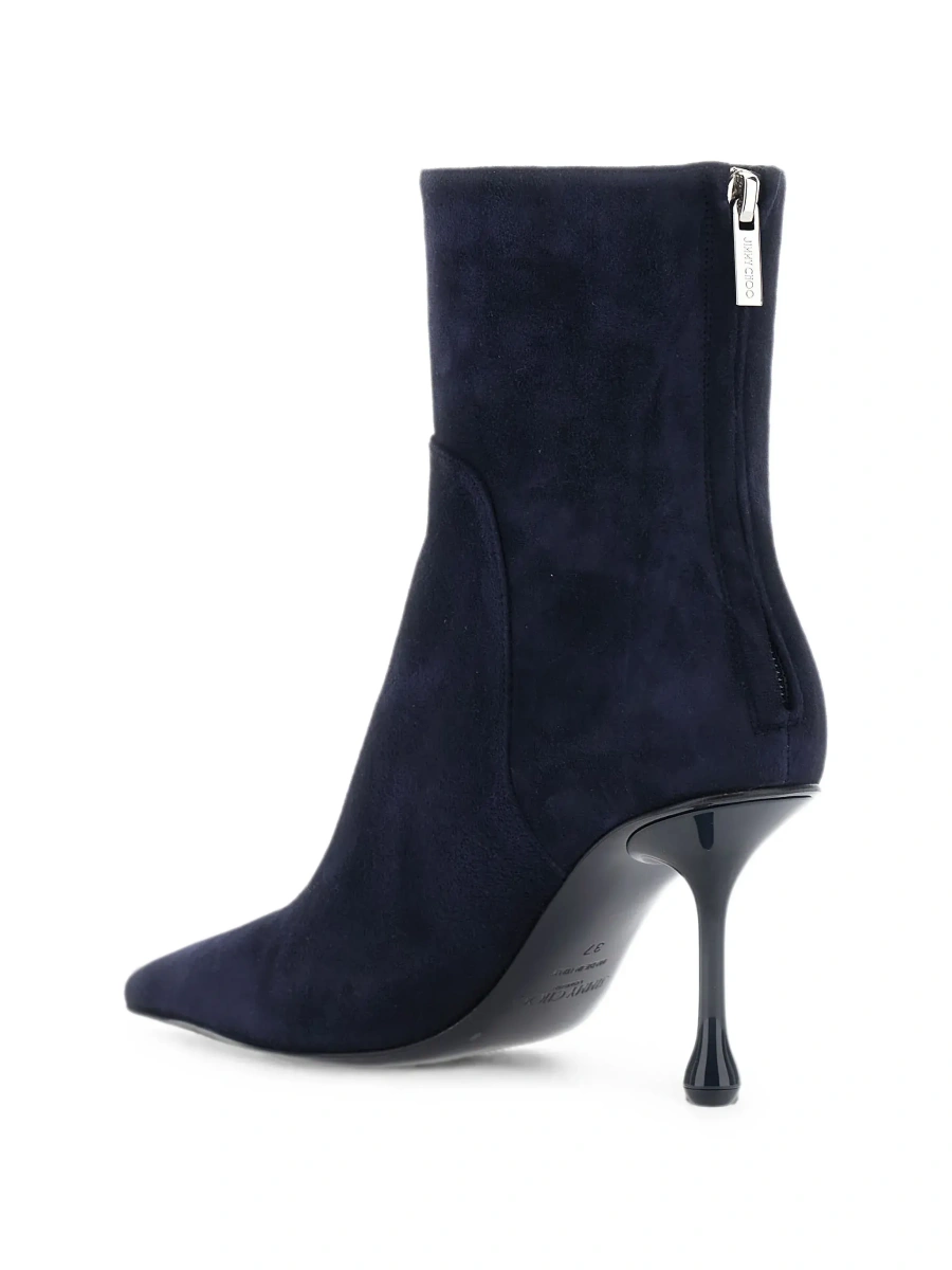 Botine Jimmy Choo albastre din piele intoarsa - Img 6