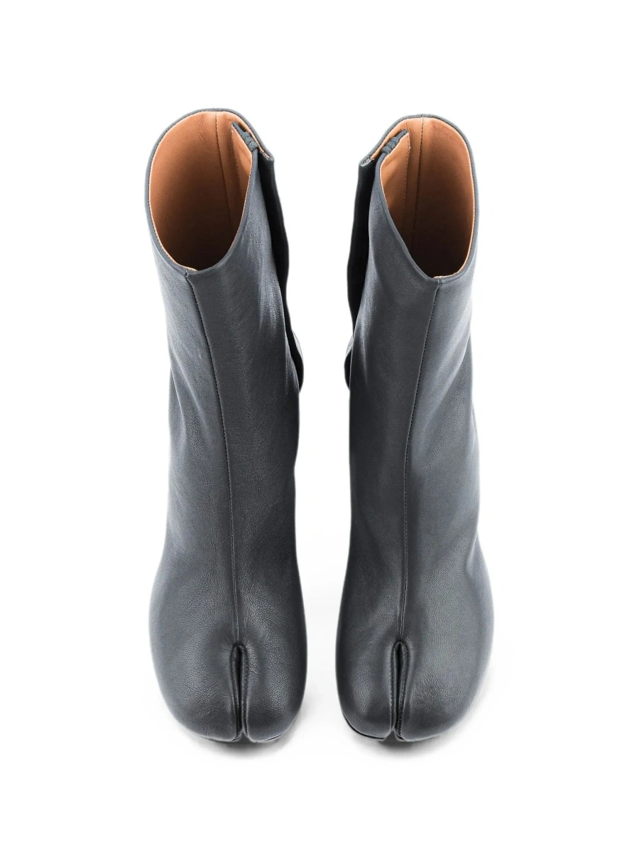 Botine Maison Margiela gri din piele - Img 8