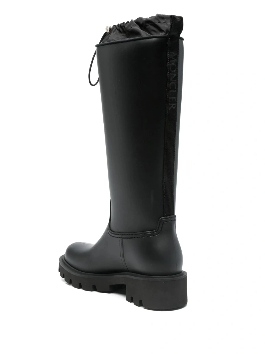 Botine Moncler negre din material textil - Img 6